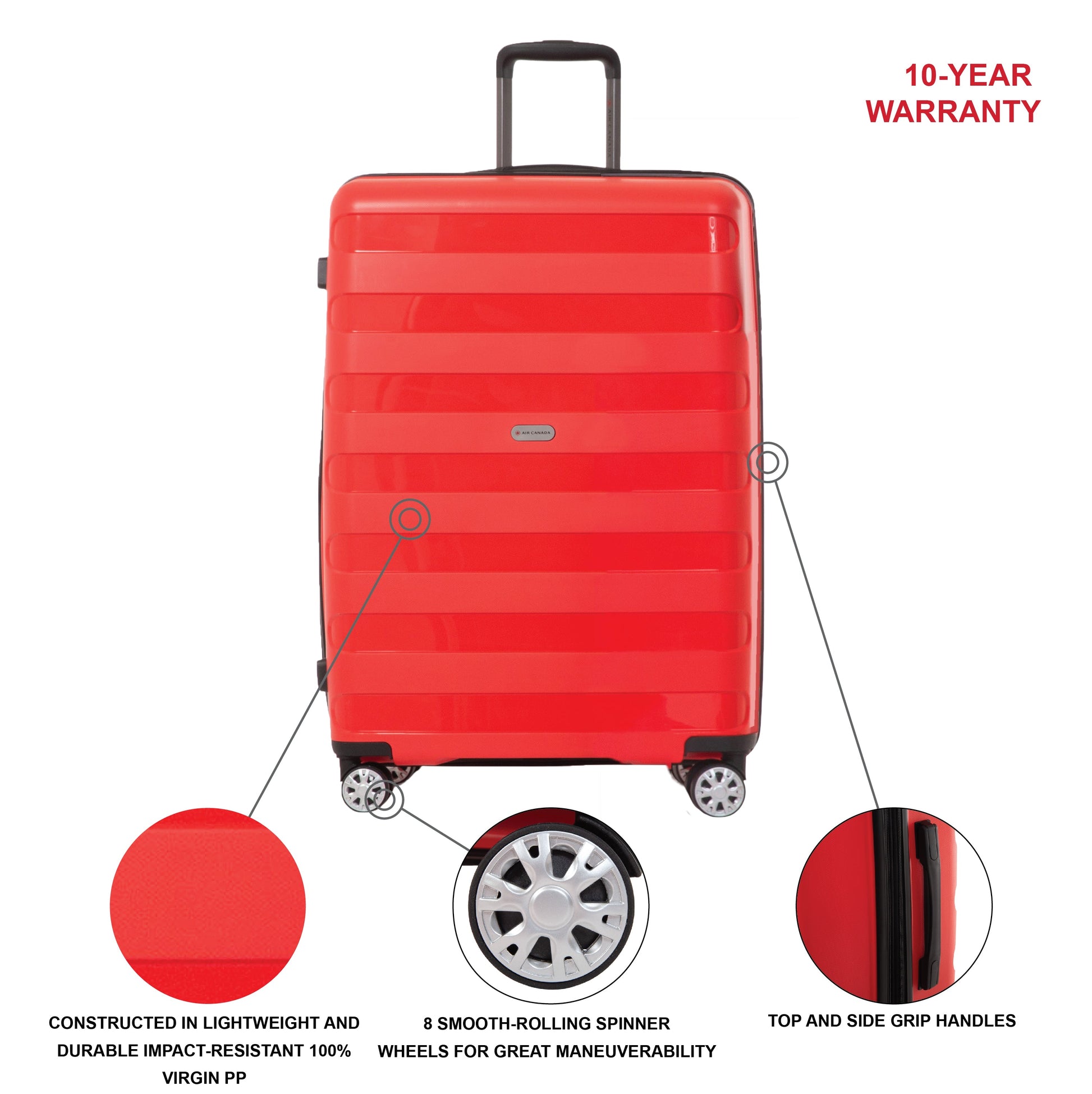 Air Canada Luggage Air Canada Eerie Hardside Large Expandable Luggage