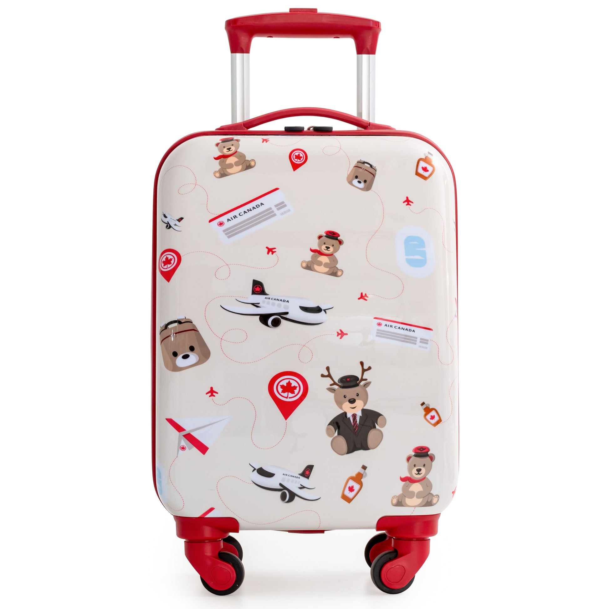 Air Canada Luggage Beige Air Canada Junior Collection 3-Piece Carry-On Luggage Set