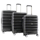 Air Canada Luggage Black Air Canada Eerie Hardside 3 Piece Luggage Set