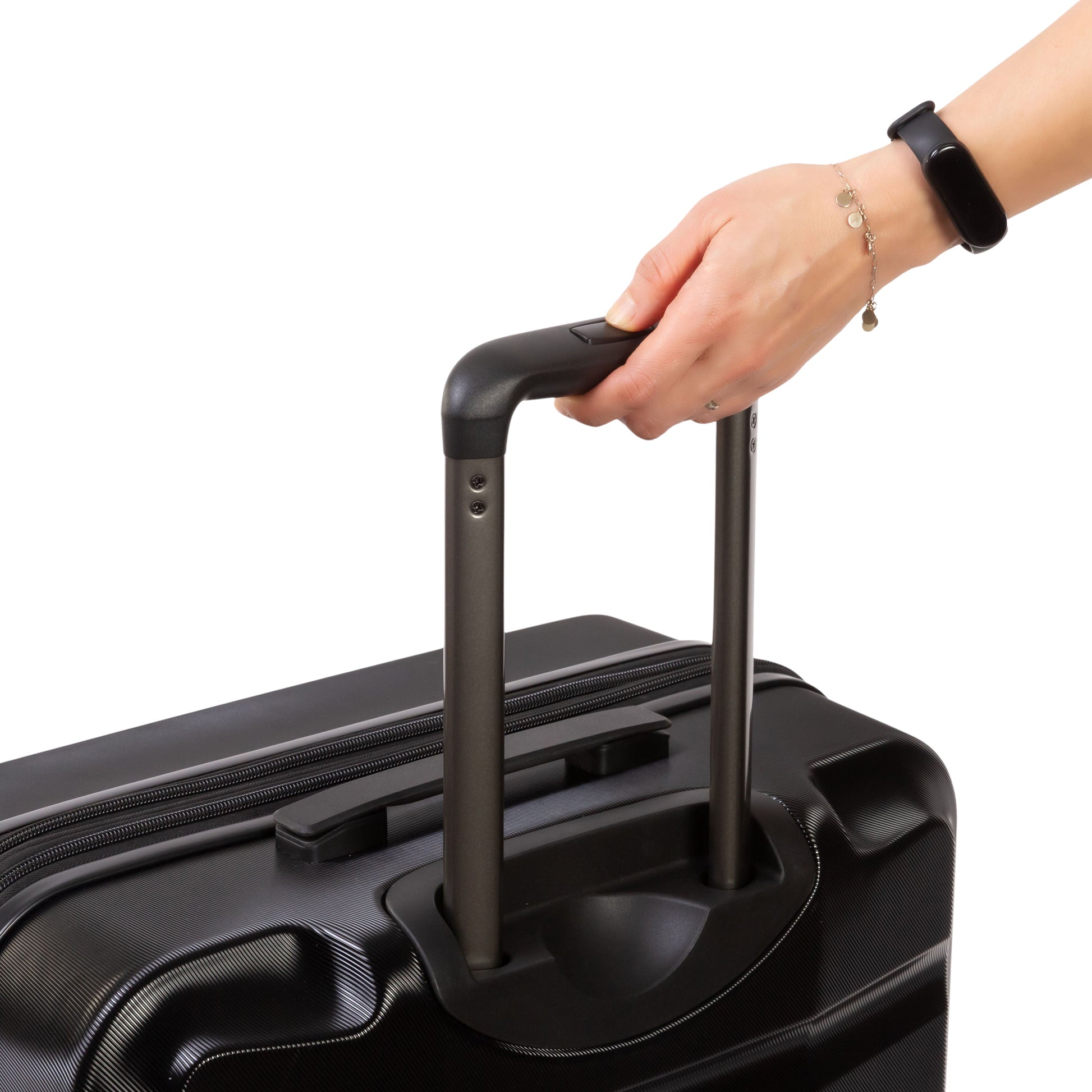 Air Canada Luggage Black Air Canada Escape Hardside 3-Piece Luggage Set