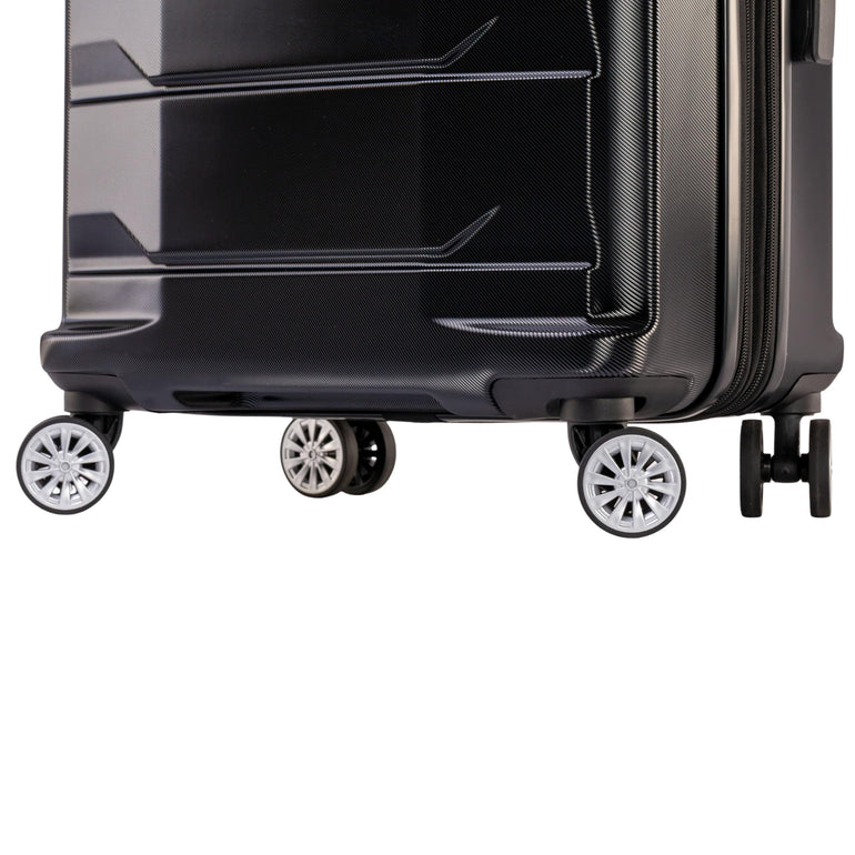 Air Canada Luggage Black Air Canada Escape Hardside 3-Piece Luggage Set