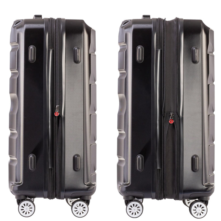 Air Canada Luggage Black Air Canada Escape Hardside 3-Piece Luggage Set