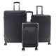 Air Canada Luggage Black Air Canada Milan 3 Piece Hardside Expandable Luggage Set