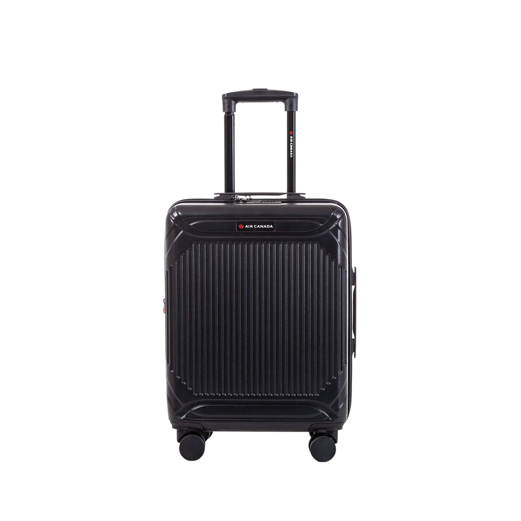 Air Canada Luggage Black Air Canada Milan Carry-On Hardside Expandable Luggage