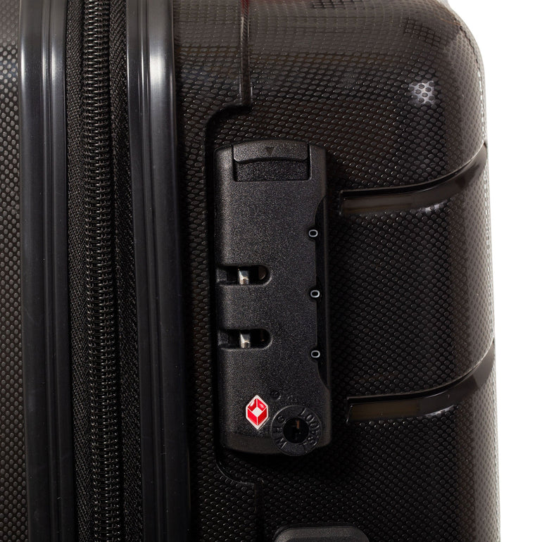 Air Canada Luggage Black Air Canada Optimum Hardside 3 Piece Luggage Set