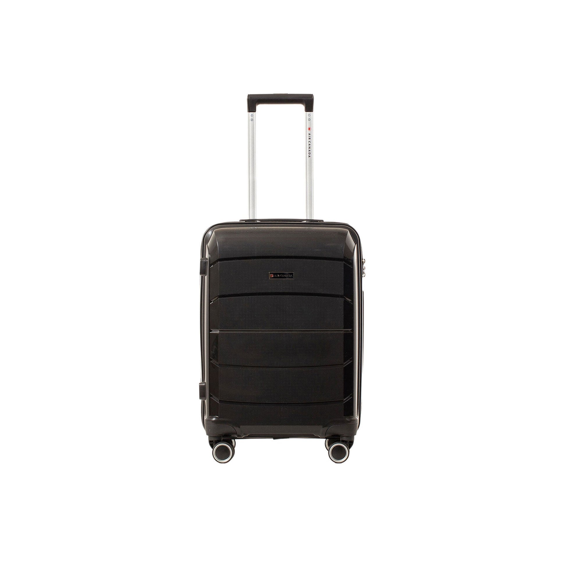 Air Canada Luggage Black Air Canada Optimum Hardside 3 Piece Luggage Set