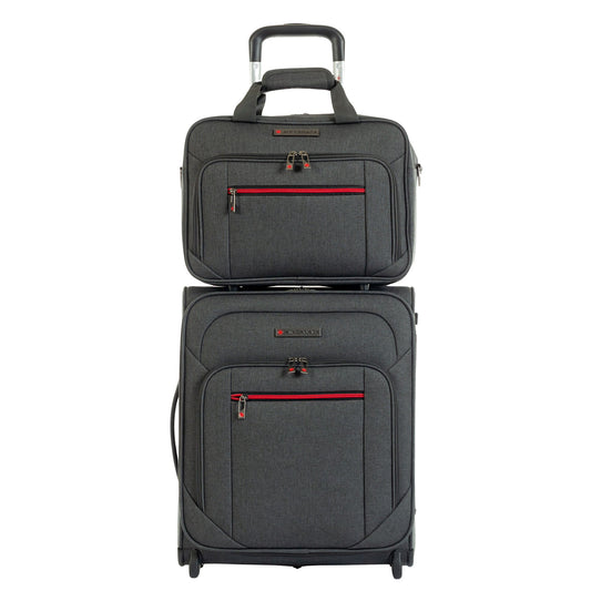 Air Canada Luggage Charcoal Air Canada Belmont 2-Piece Set - Carry-On & Tote