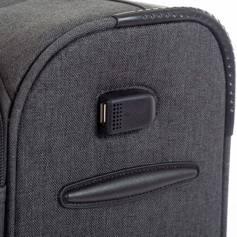 Air Canada Luggage Charcoal Air Canada Belmont 2-Piece Set - Carry-On & Tote