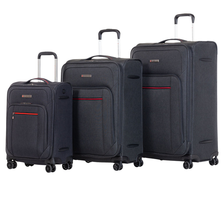 Air Canada Luggage Charcoal Air Canada Belmont 3-Piece Spinner Luggage Set