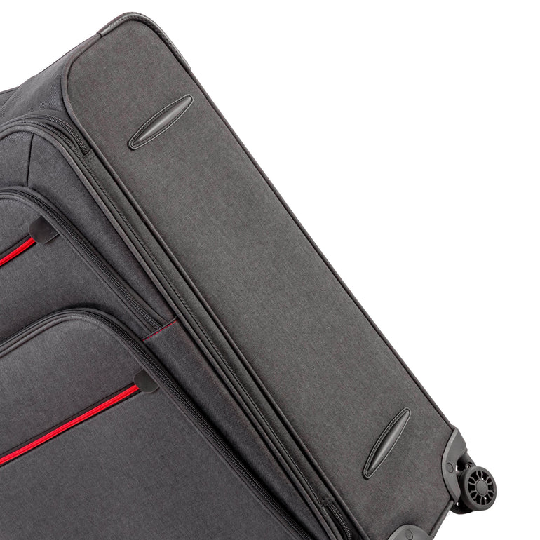 Air Canada Luggage Grey Air Canada Indigo Lite 3 piece Expandable Spinner Luggage Set