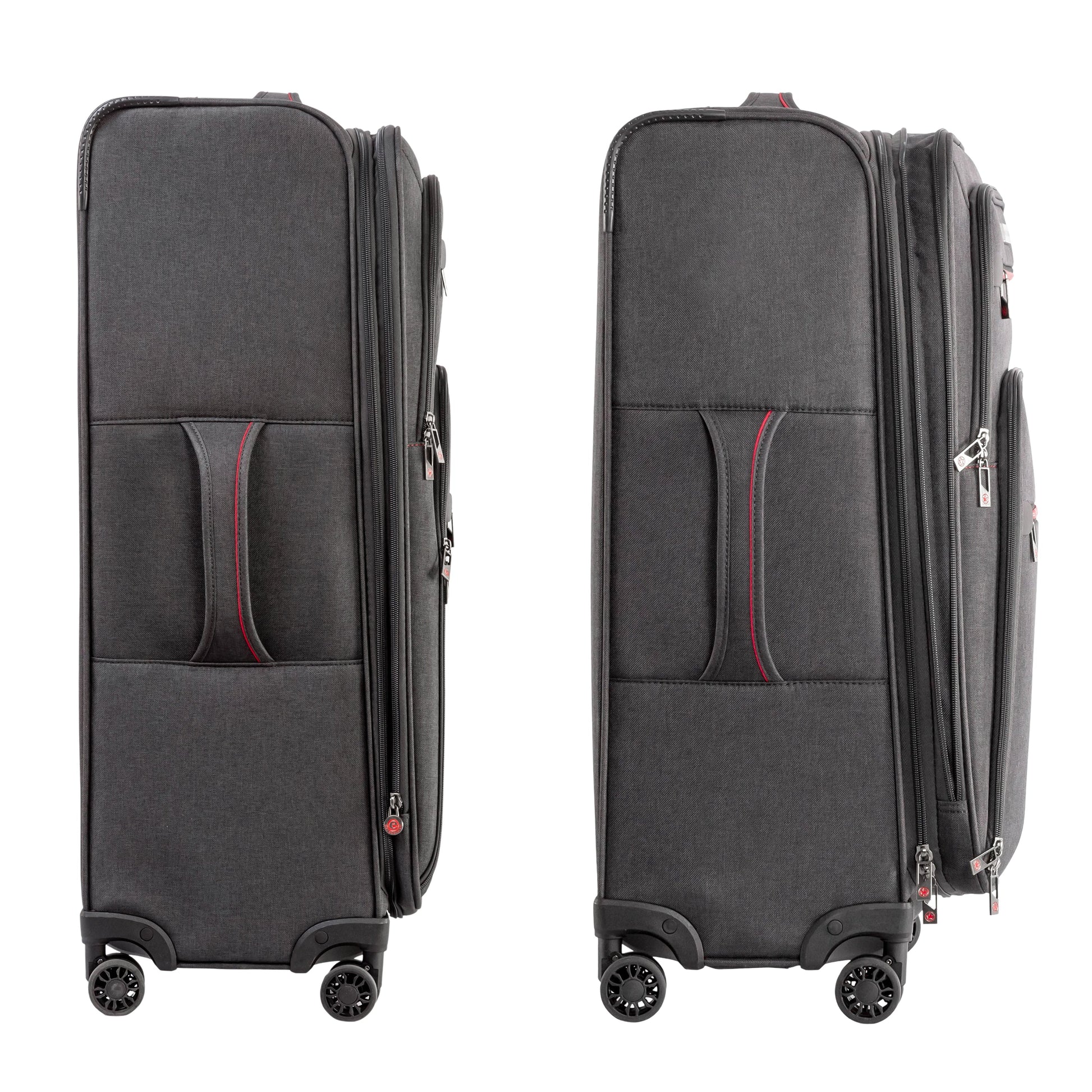 Air Canada Luggage Grey Air Canada Indigo Lite 3 piece Expandable Spinner Luggage Set