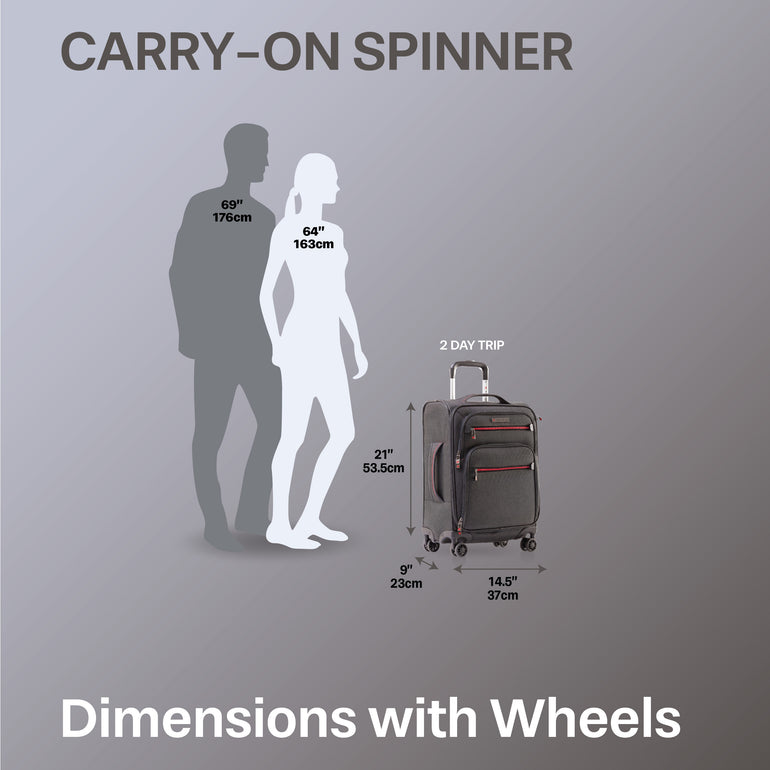 Air Canada Luggage Grey Air Canada Indigo Lite Carry-On Spinner Luggage