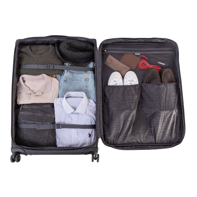 Air Canada Luggage Grey Air Canada Indigo Lite Large Expandable Spinner Luggage