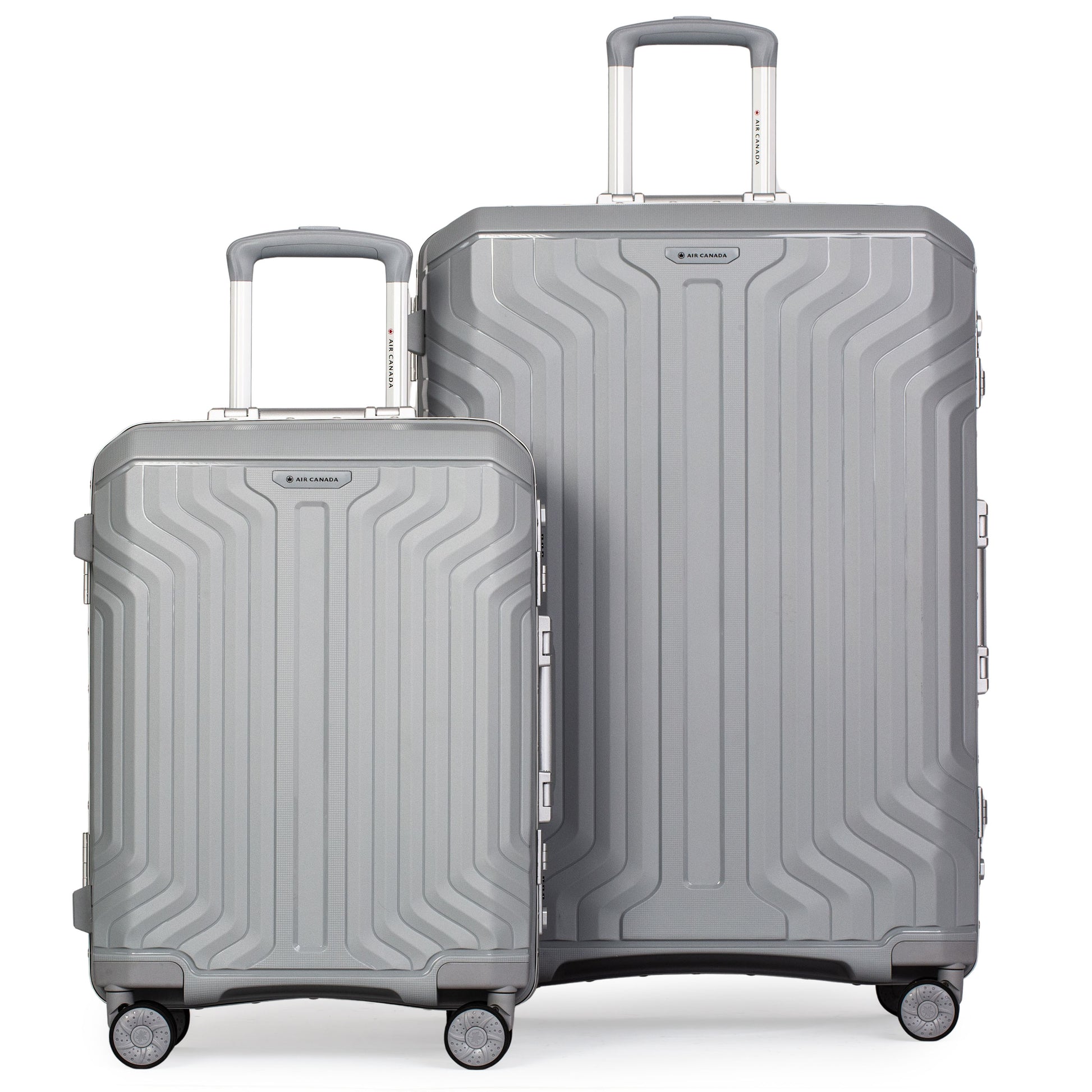 Air Canada Luggage Grey Air Canada Strata 2-Piece Luggage Set (Carry-On & Large)
