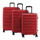 Air Canada Luggage Red Air Canada Eerie Hardside 3 Piece Luggage Set