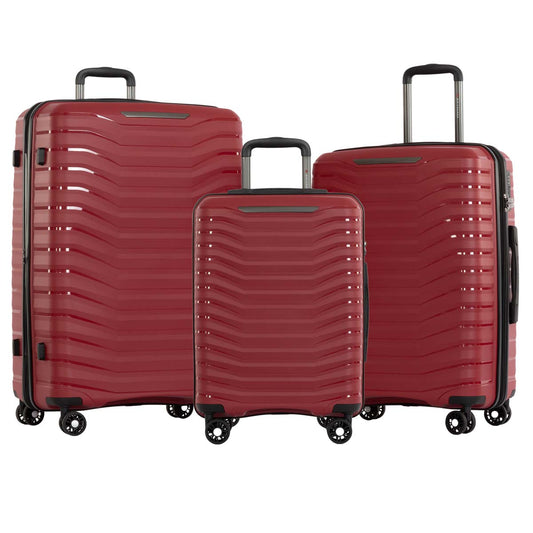 Air Canada Luggage Red Air Canada Jasper Hardside 3-Piece Luggage Set