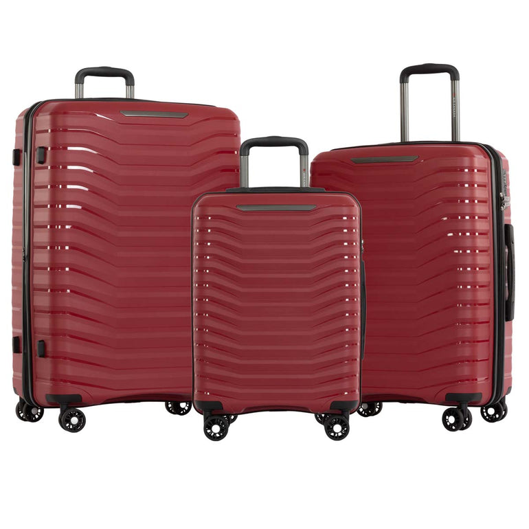 Air Canada Luggage Red Air Canada Jasper Hardside 3-Piece Luggage Set