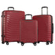 Air Canada Luggage Red Air Canada Jasper Hardside 3-Piece Luggage Set