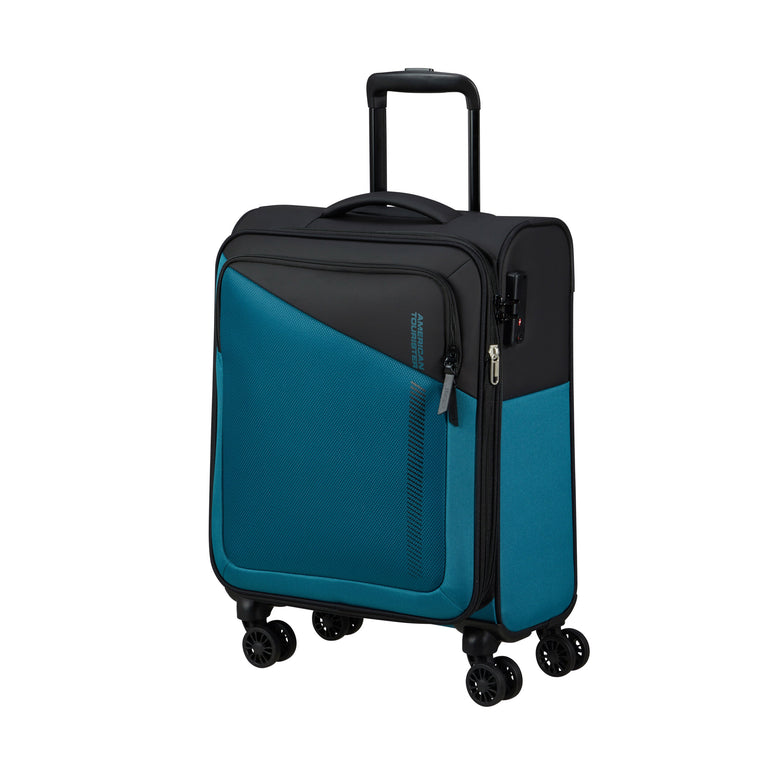 American Tourister Luggage Black/Blue American Tourister Daring Dash Spinner Expandable Carry-On Luggage