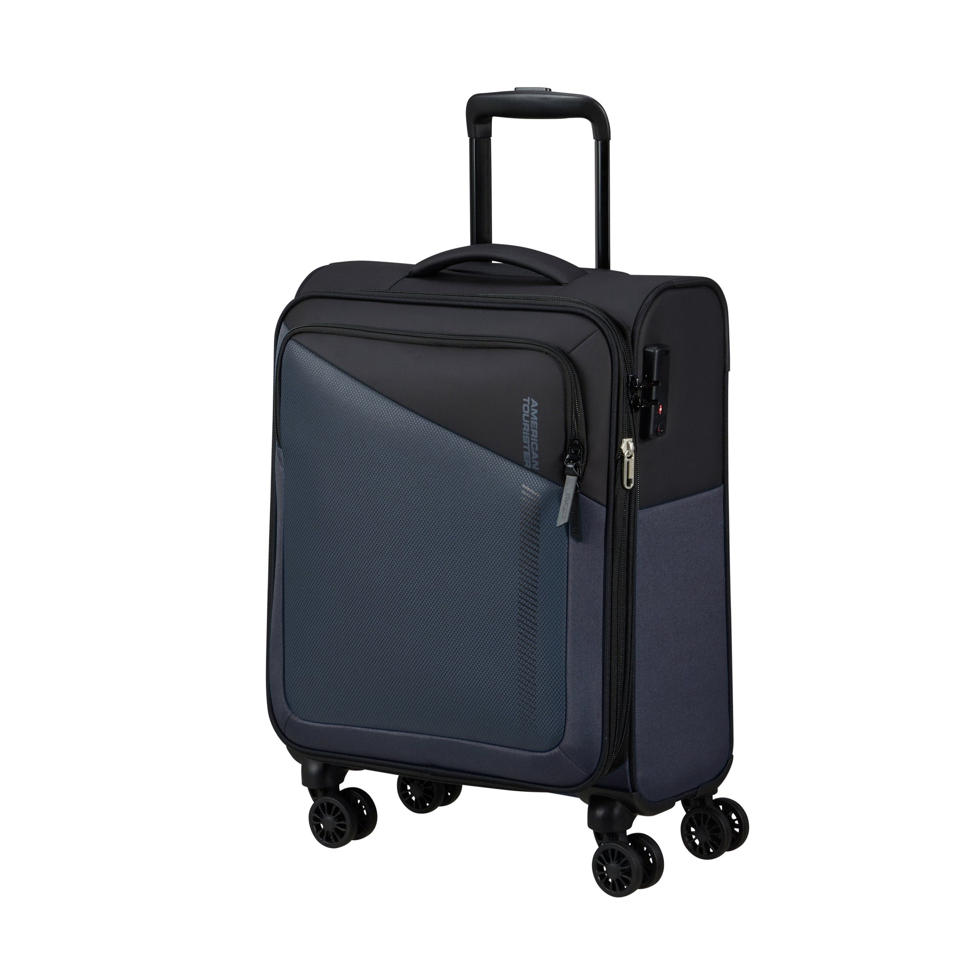 American Tourister Luggage Black/Grey American Tourister Daring Dash Spinner Expandable Carry-On Luggage