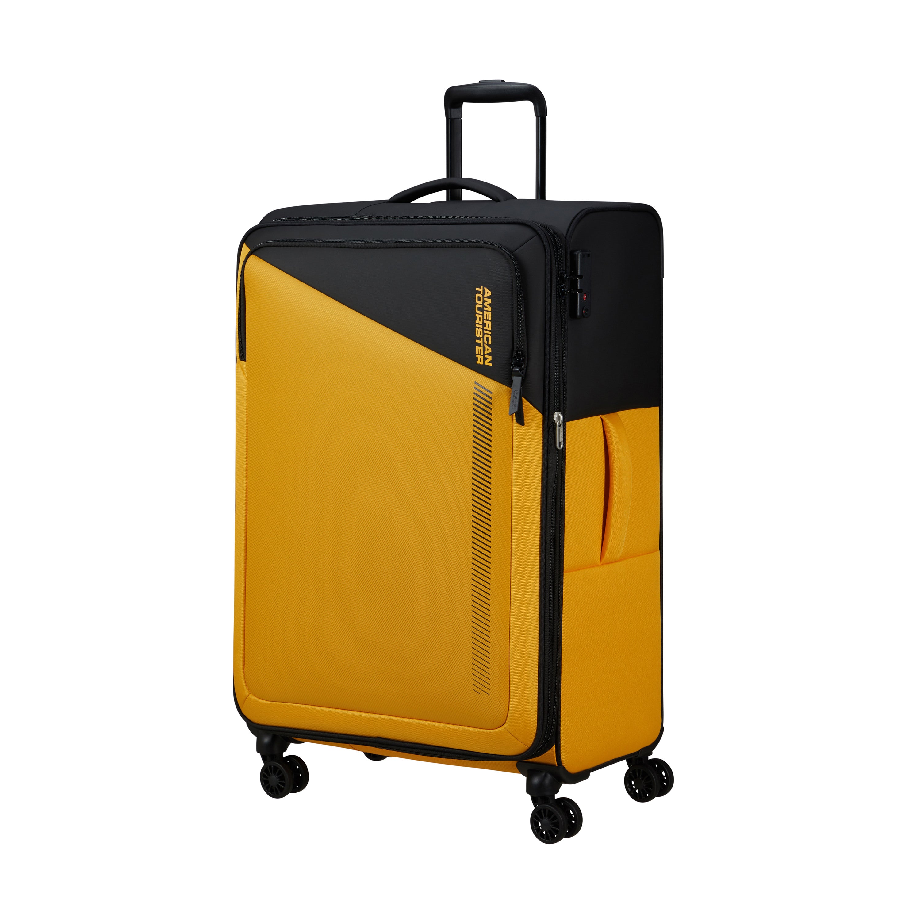 American Tourister Luggage Black/Yellow American Tourister Daring Dash Spinner Expandable Large Luggage