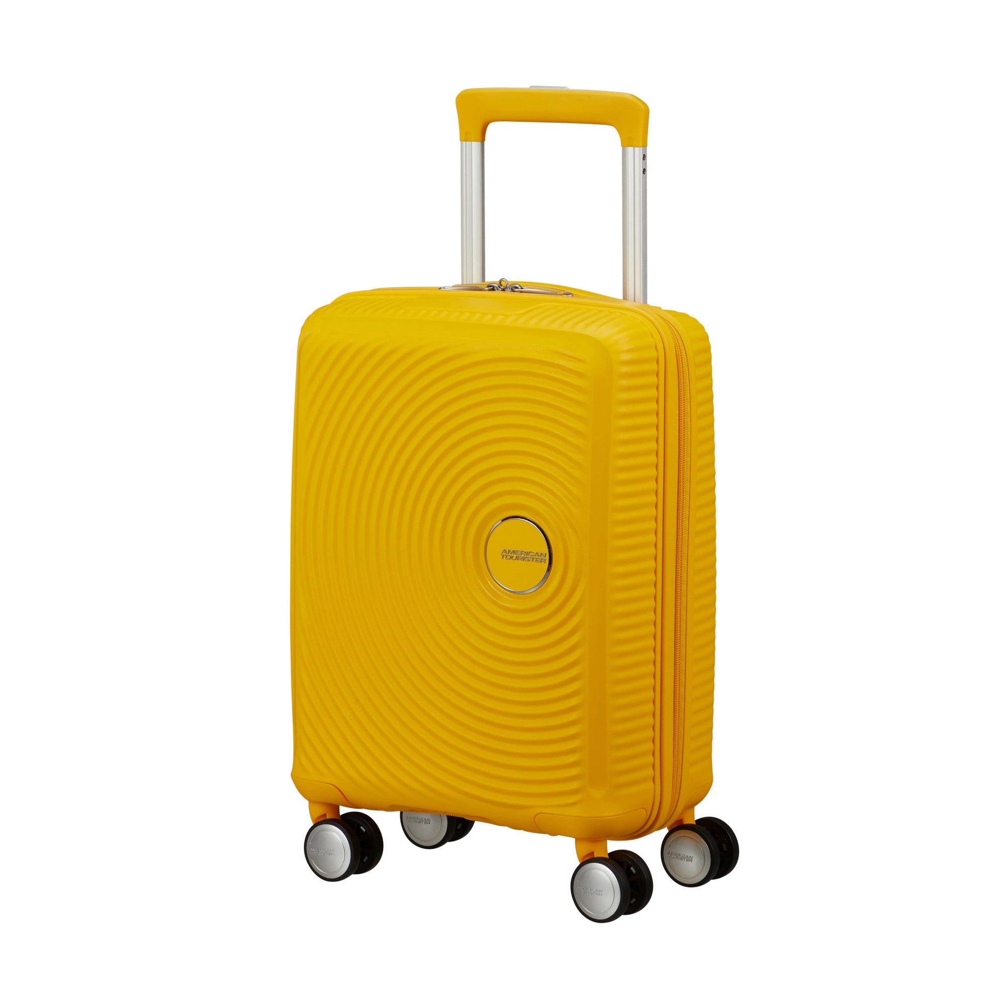 American Tourister Luggage Golden Yellow American Tourister Little Curio Kids Spinner Carry-On Luggage