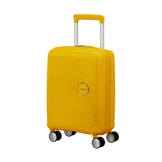 American Tourister Luggage Golden Yellow American Tourister Little Curio Kids Spinner Carry-On Luggage