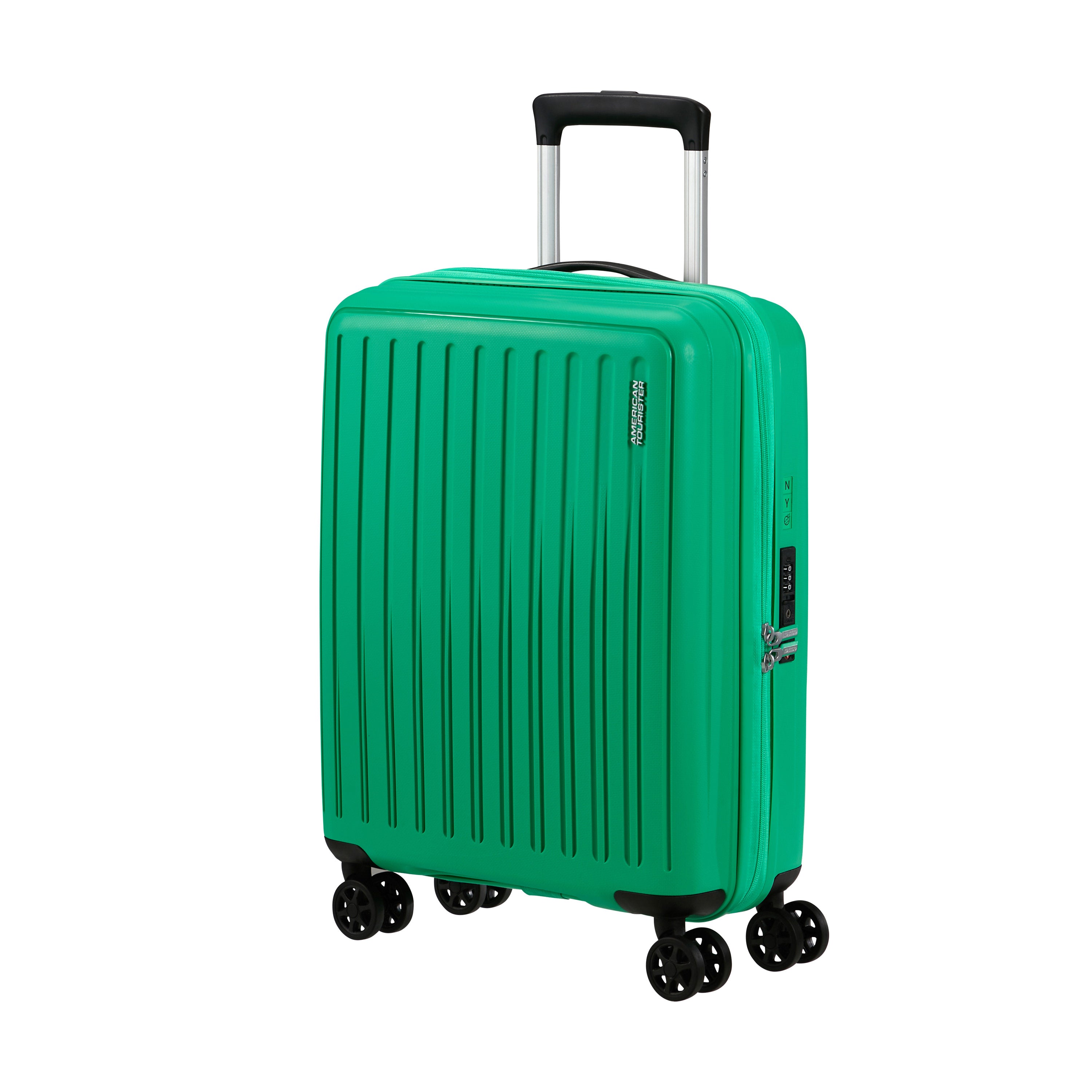 American Tourister Luggage Limited Edition: Jade Green American Tourister Rejoy Spinner Expandable Carry-On Luggage
