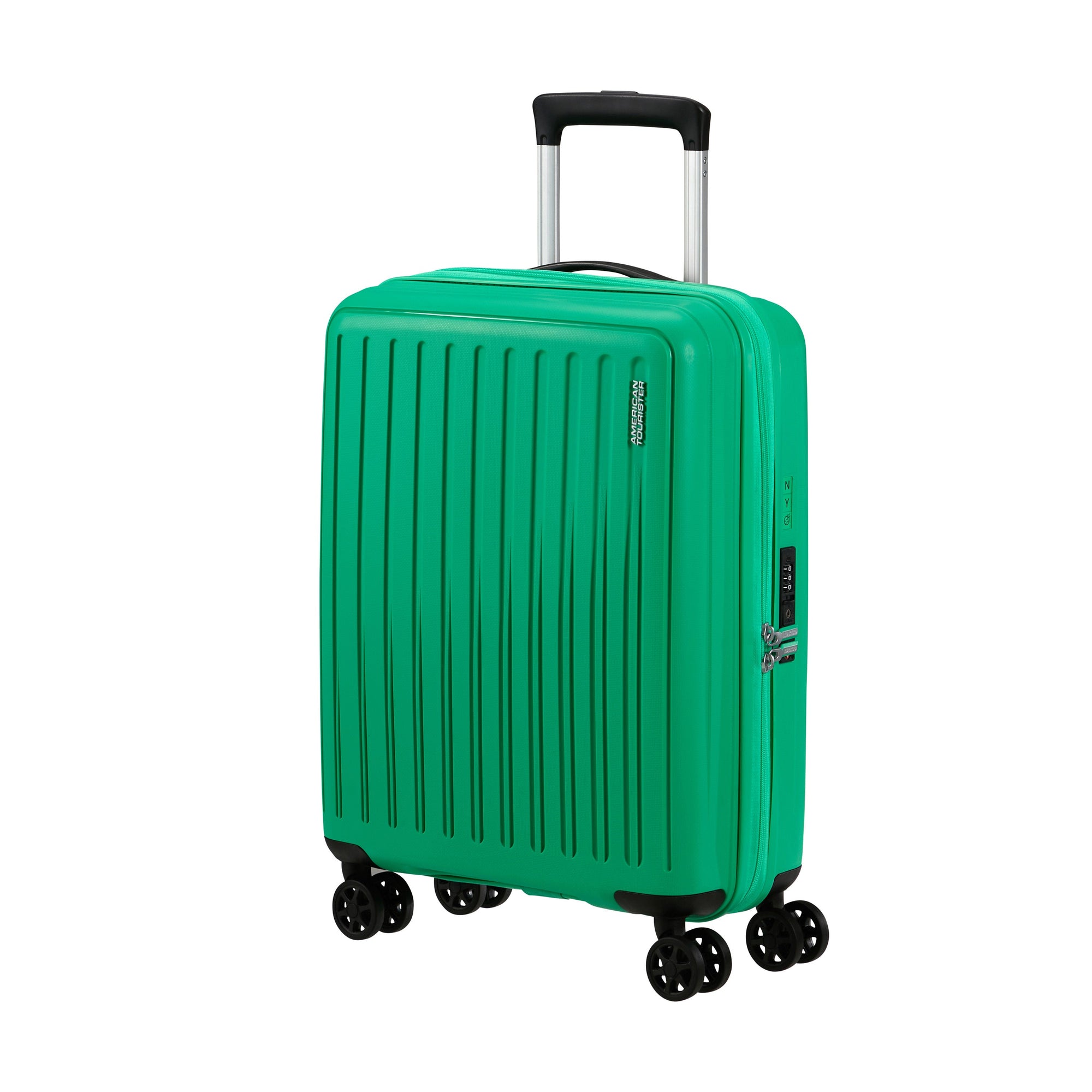 American Tourister Luggage Limited Edition: Jade Green American Tourister Rejoy Spinner Expandable Carry-On Luggage
