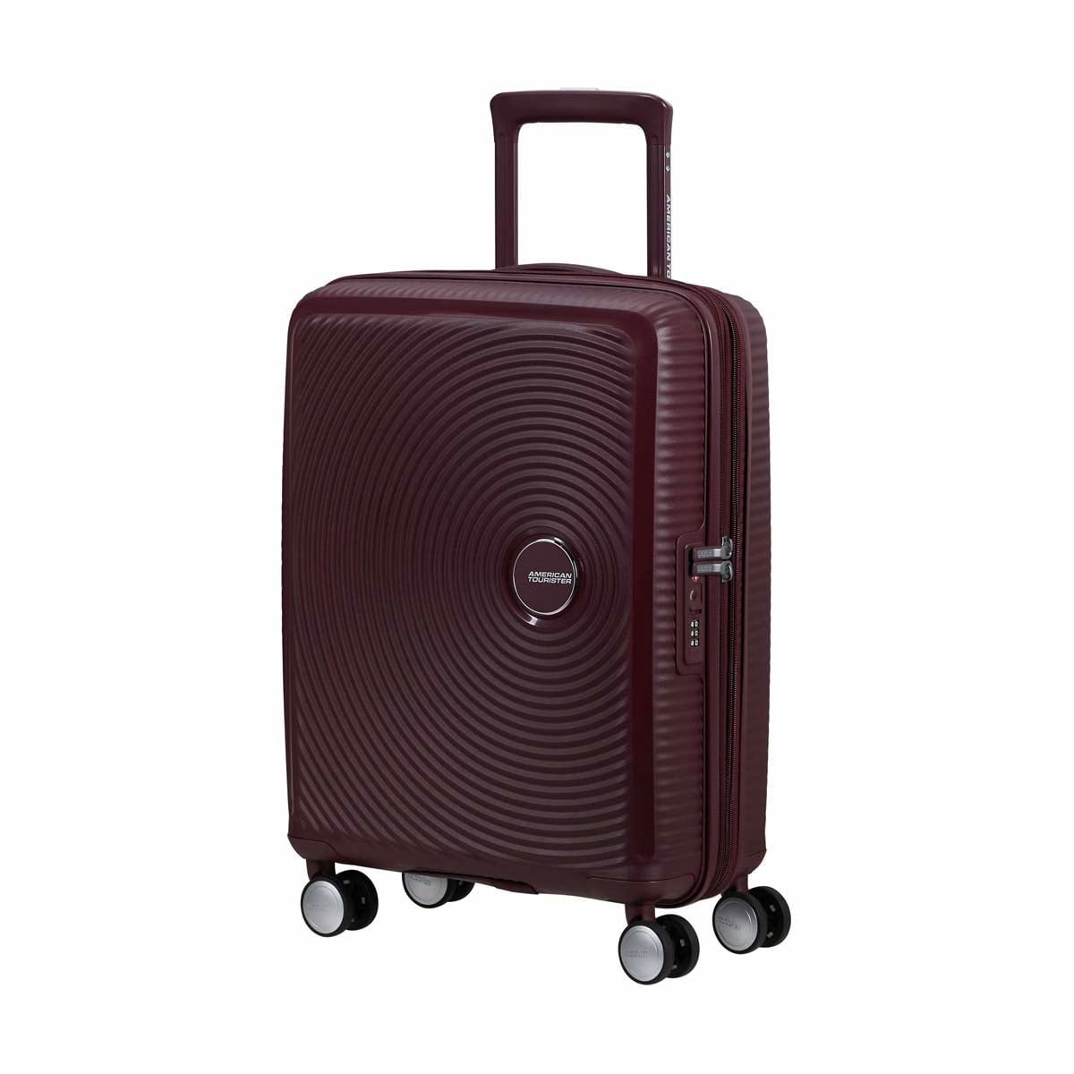 American Tourister Luggage Limited Edition: Wild Cherry American Tourister Curio Spinner Carry-On Expandable Luggage