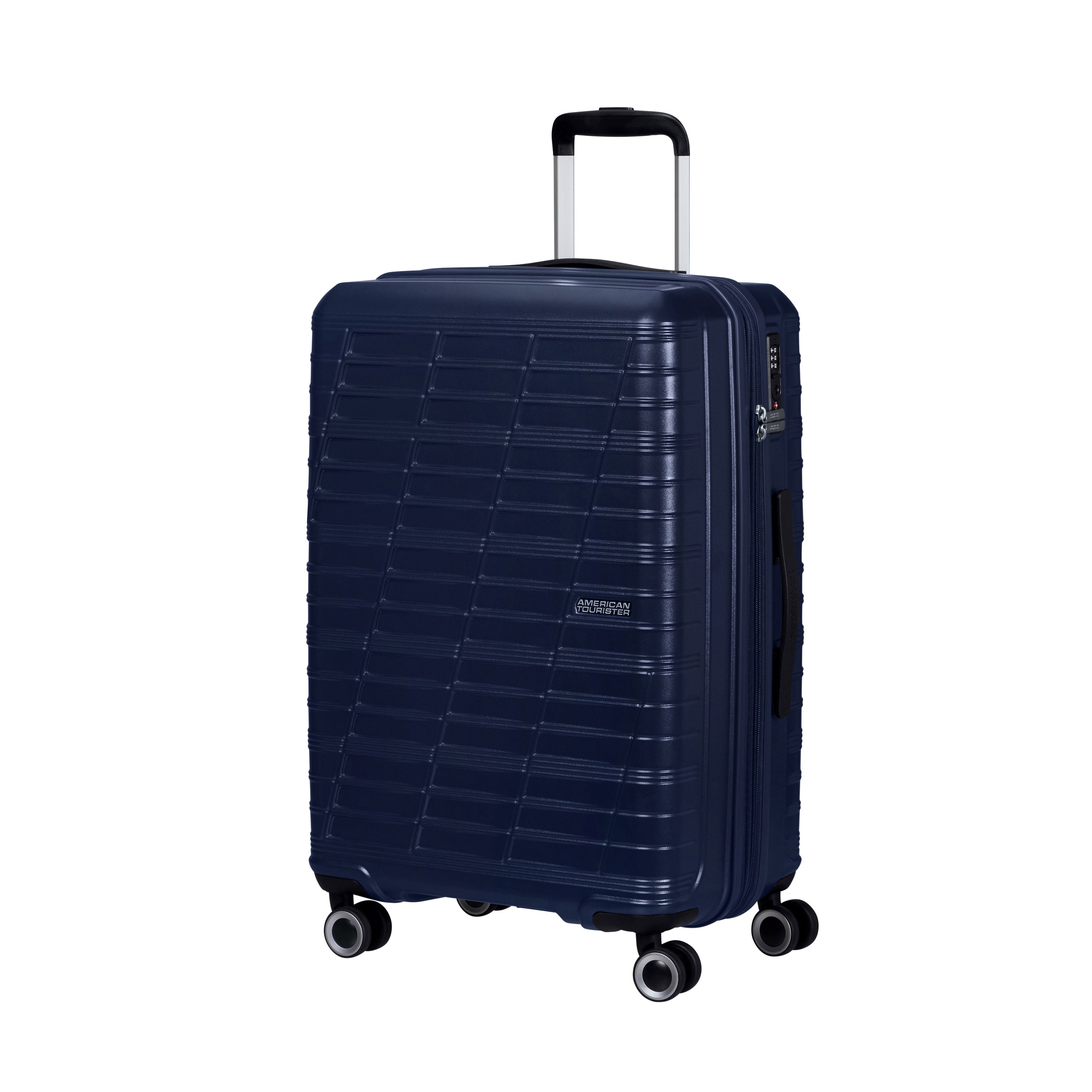 American Tourister Luggage Metallic Blue American Tourister Surftime Spinner Expandable Medium Luggage