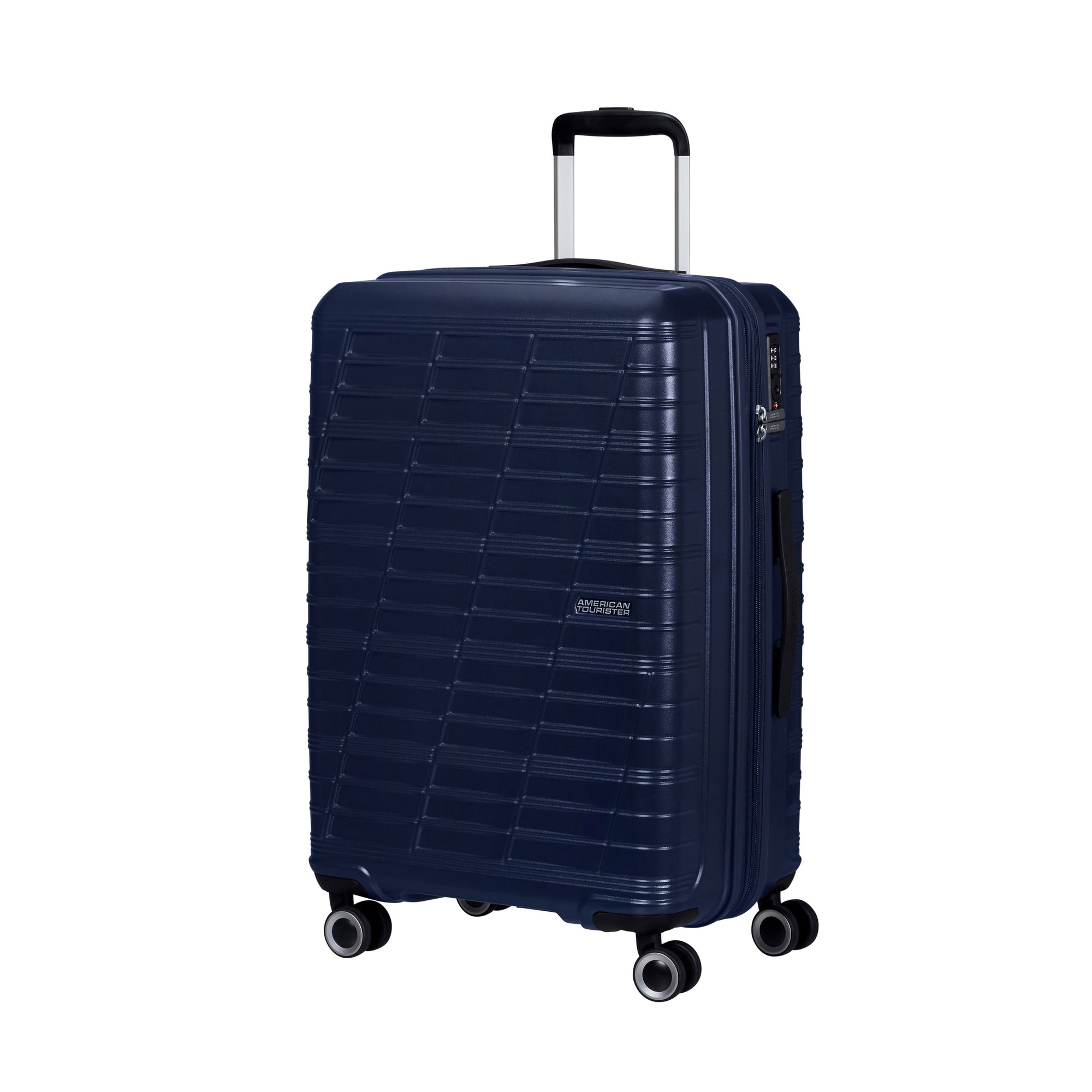 American Tourister Luggage Metallic Blue American Tourister Surftime Spinner Expandable Medium Luggage