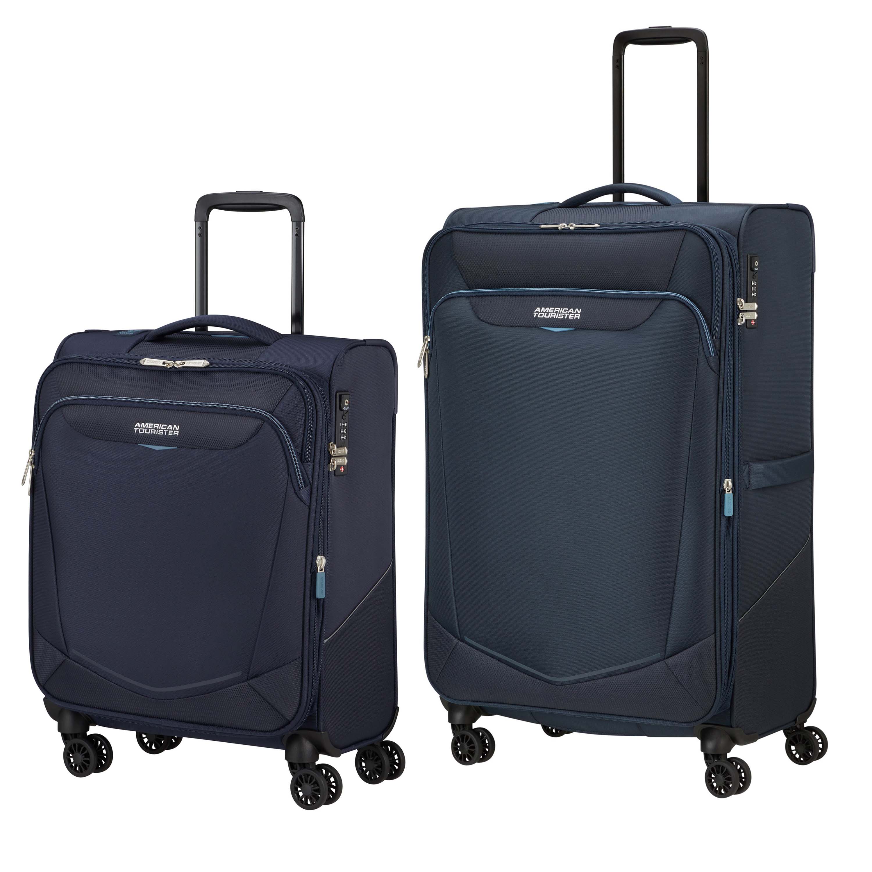 American Tourister Luggage Navy American Tourister Summerride 2-Piece Expandable Spinner Luggage Set (Carry-On & Large)