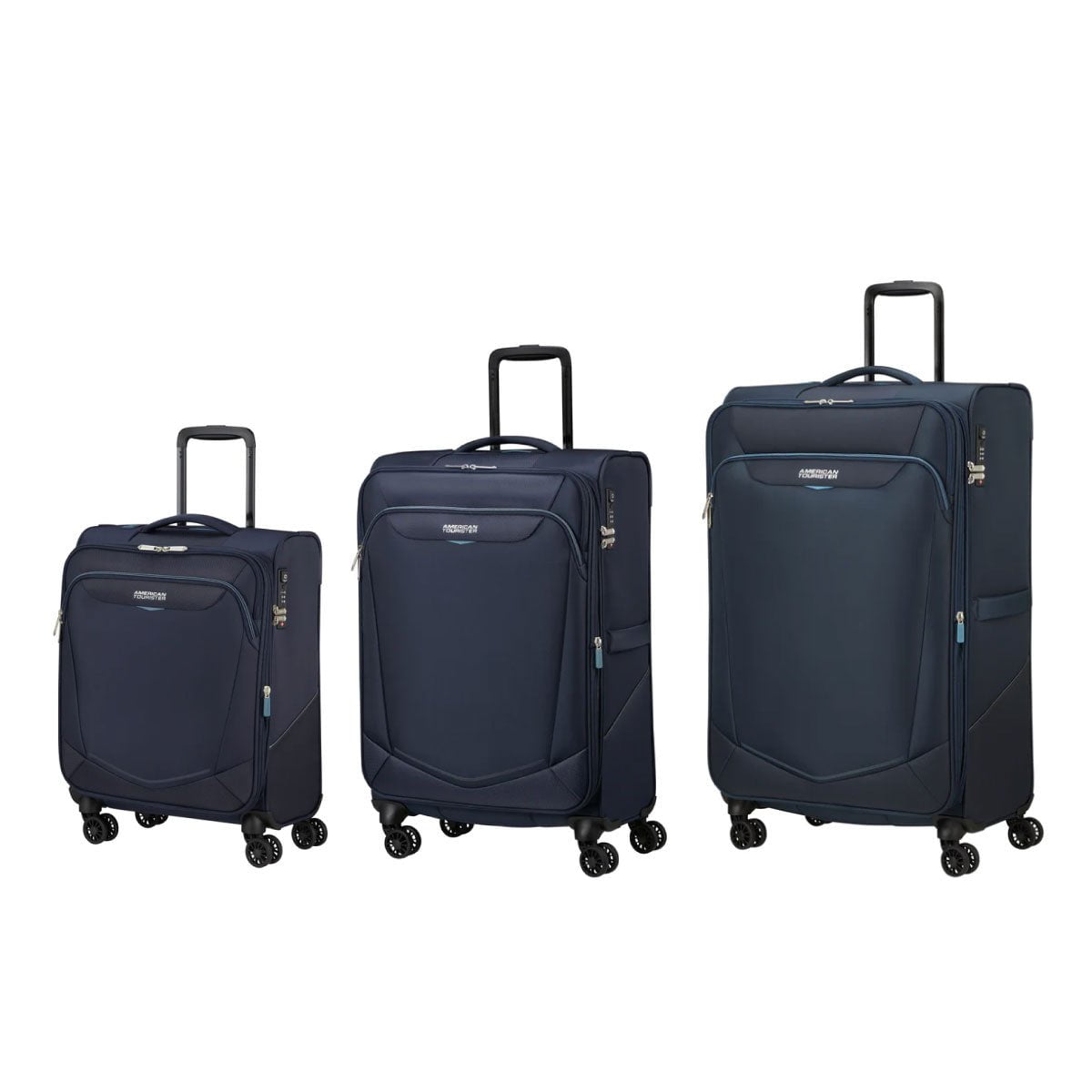 American Tourister Luggage Navy American Tourister Summerride 3-Piece Expandable Spinner Luggage Set