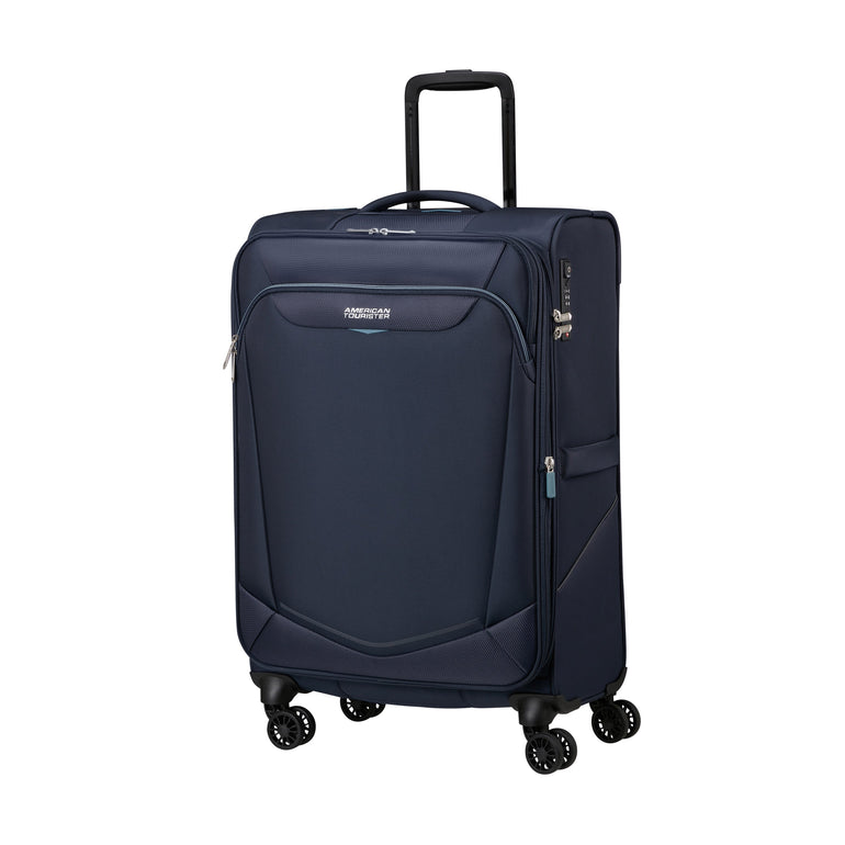 American Tourister Luggage Navy American Tourister Summerride Expandable Spinner Medium Luggage