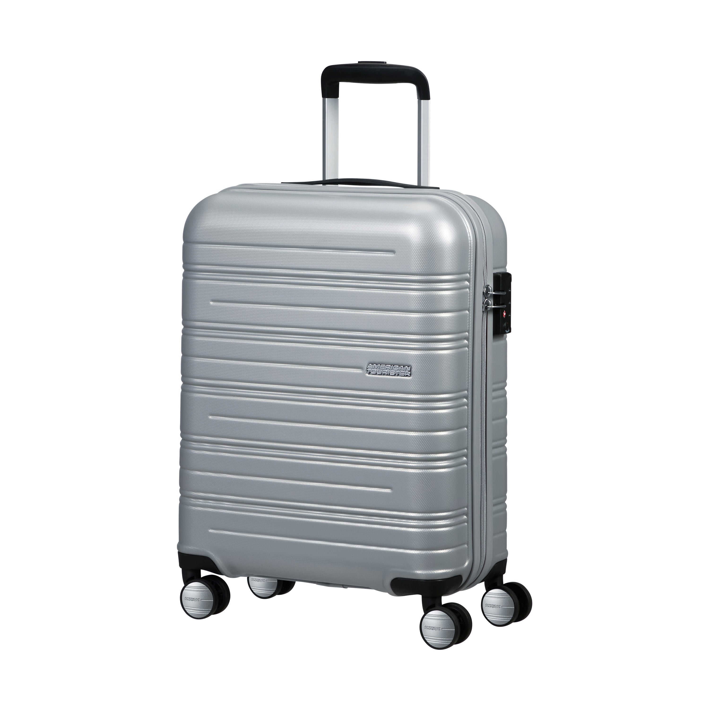 American Tourister Luggage Silver American Tourister High Turn Spinner Carry-On Luggage