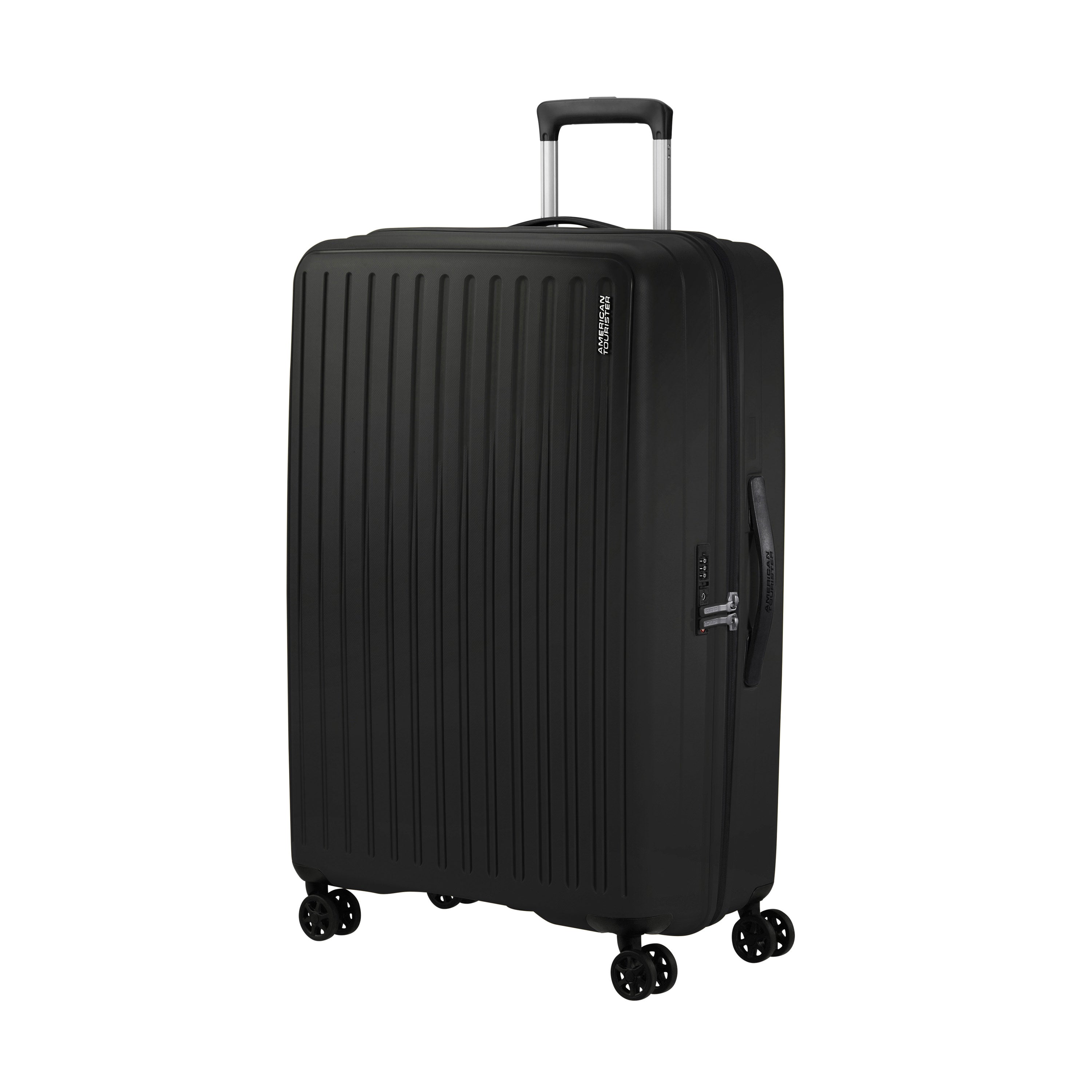 American Tourister Luggage True Black American Tourister Rejoy Spinner Expandable Large Luggage