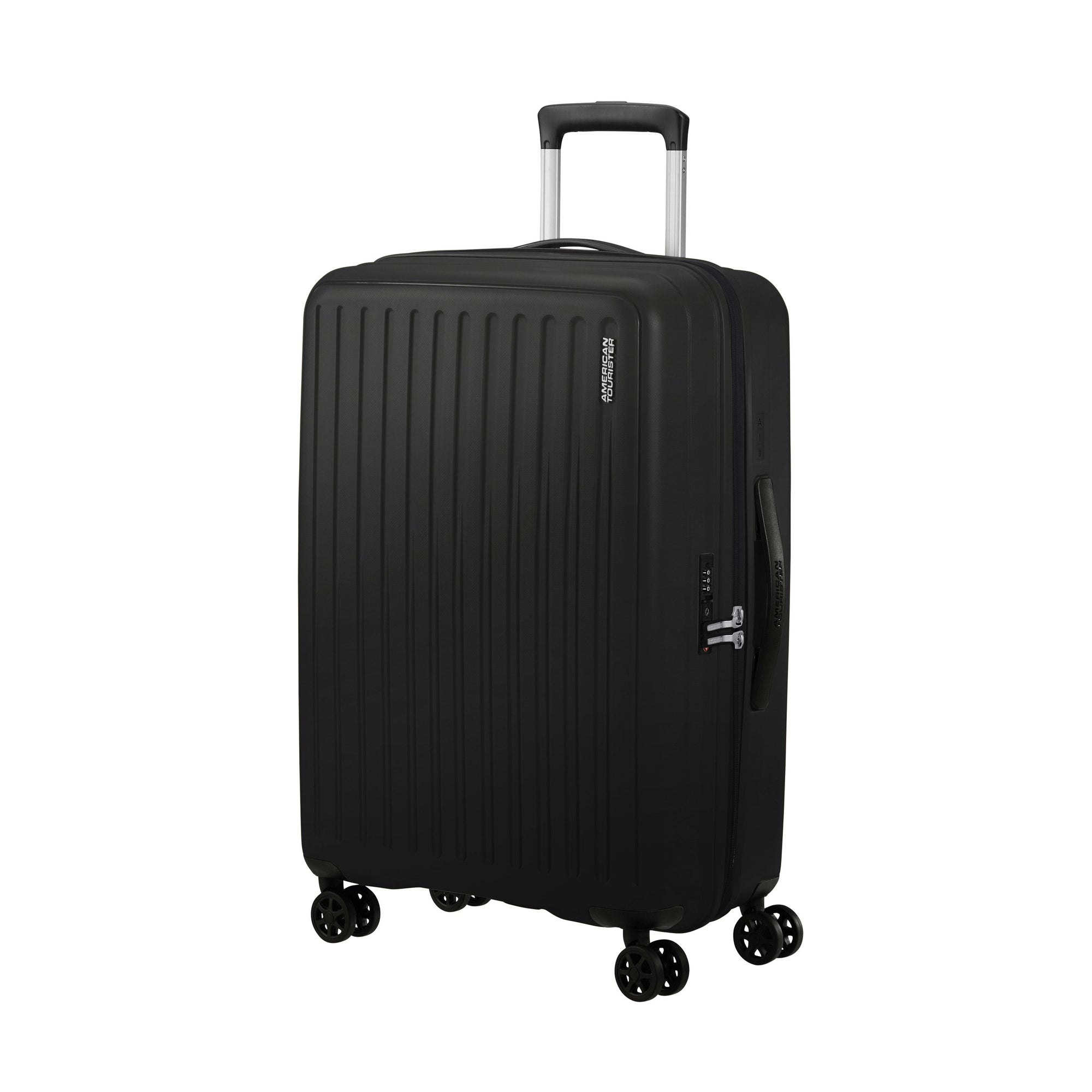American Tourister Luggage True Black American Tourister Rejoy Spinner Expandable Medium Luggage