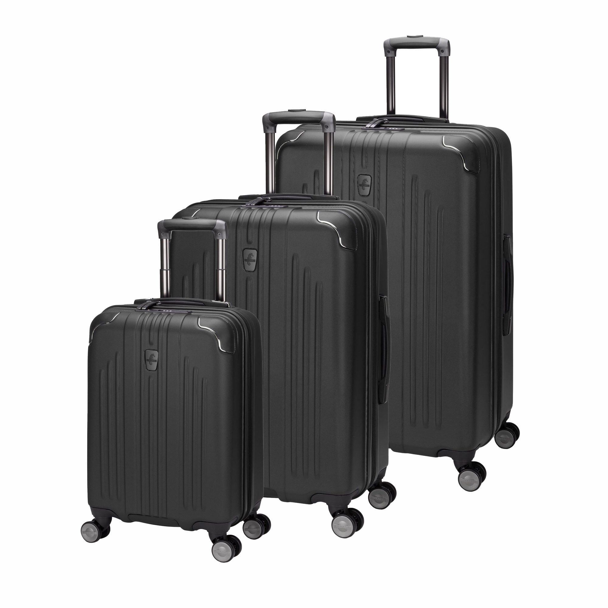 Atlantic Luggage Black Atlantic Propeller 3-Piece Luggage Set