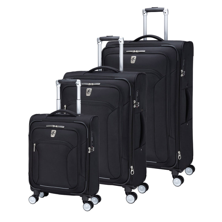 Atlantic Luggage Black Atlantic Sailbound 3-Piece Luggage Set