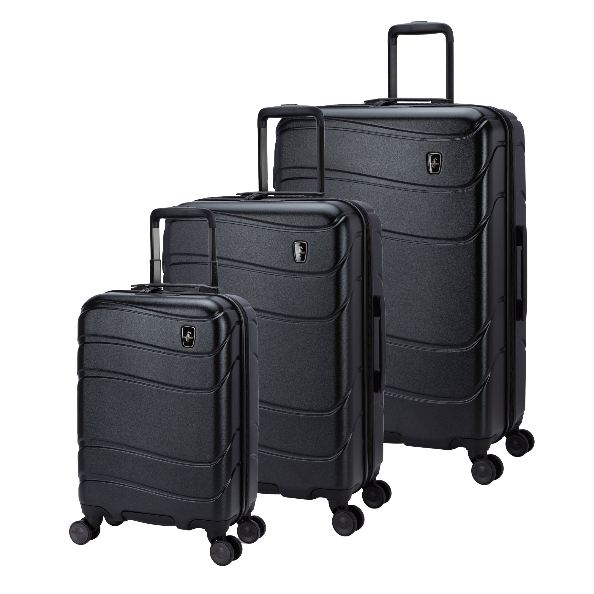 Atlantic Luggage Black Atlantic Transmarine 3-Piece Luggage Set