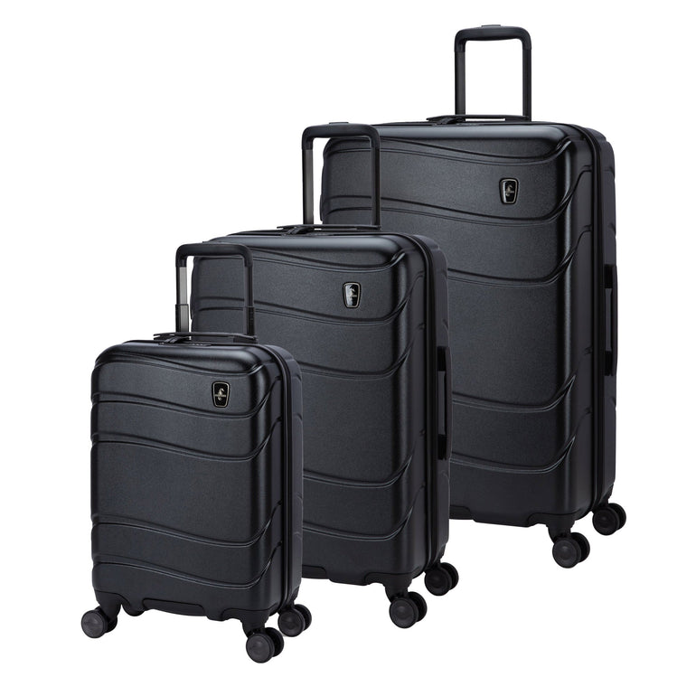 Atlantic Luggage Black Atlantic Transmarine 3-Piece Luggage Set