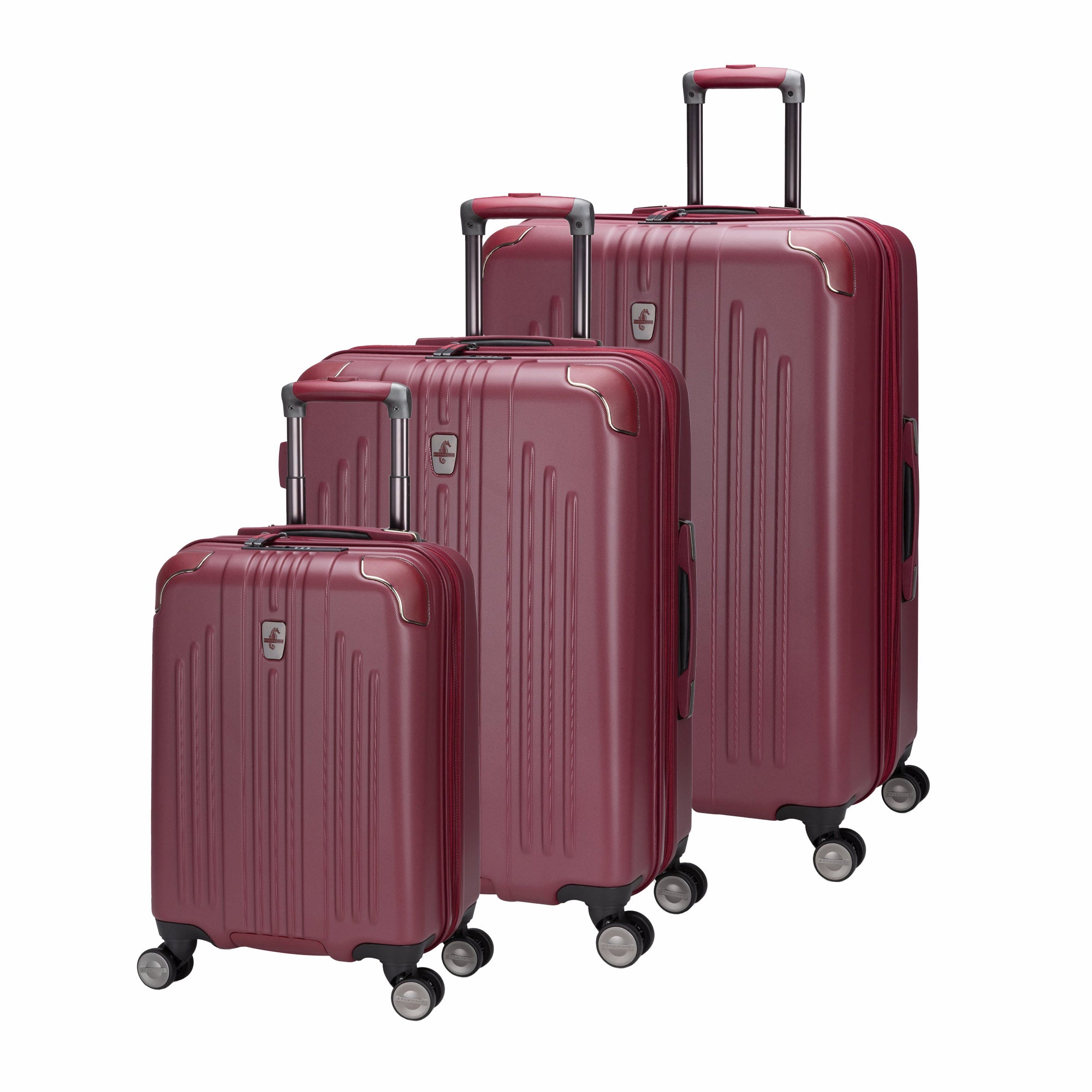 Atlantic Luggage Red Atlantic Propeller 3-Piece Luggage Set