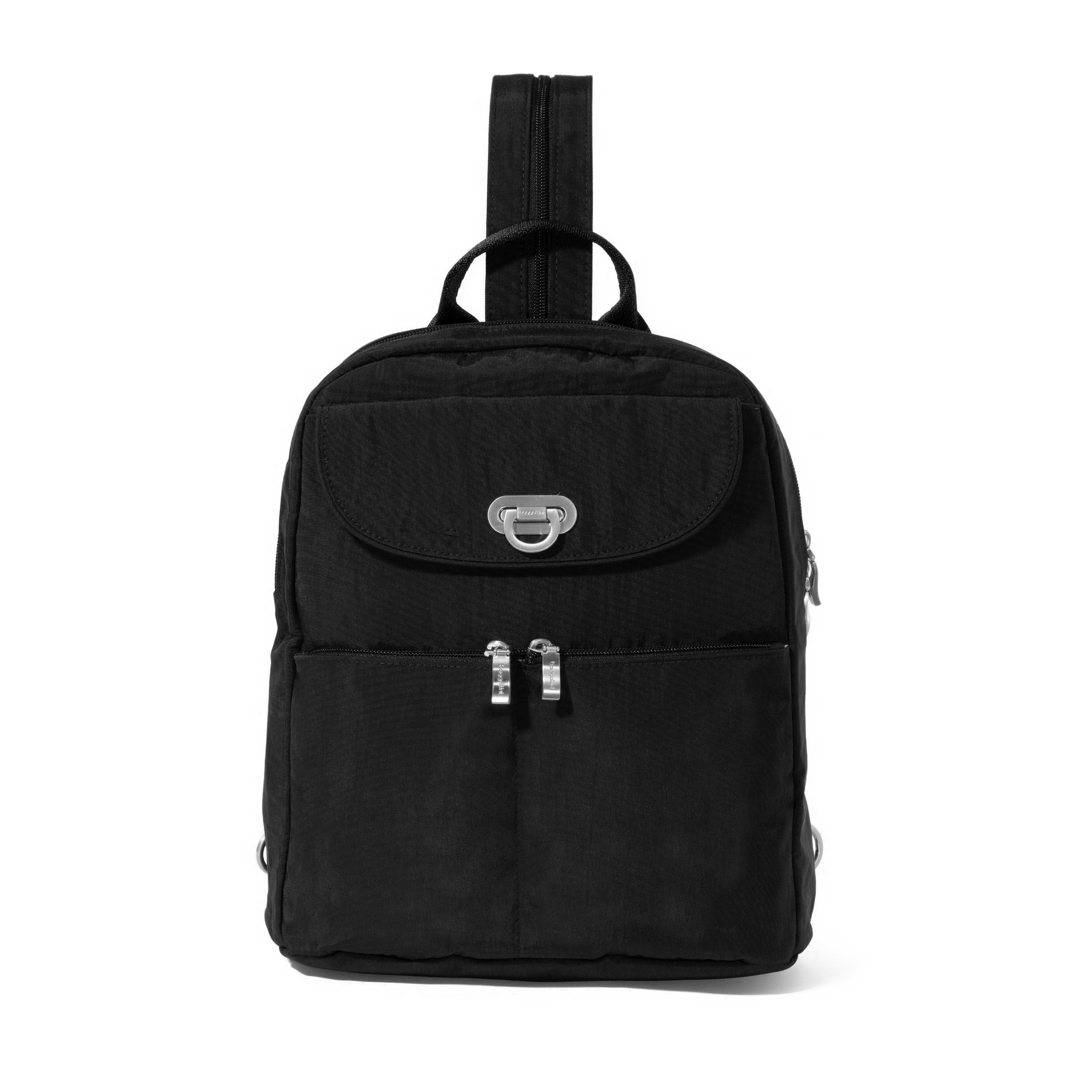 Baggallini Backpacks Black Baggallini Coastal Flip Lock Day Pack