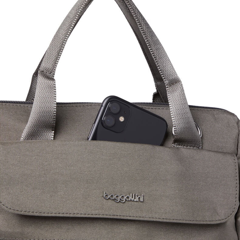 Baggallini Backpacks Sterling Shimmer Baggallini Modern Everywhere Laptop Backpack - Sterling Shimmer