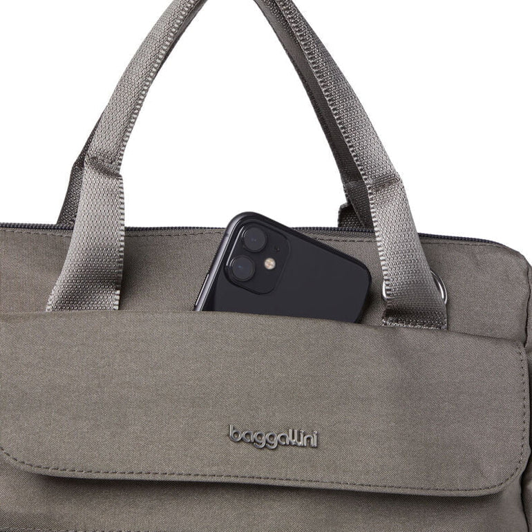 Baggallini Backpacks Sterling Shimmer Baggallini Modern Everywhere Laptop Backpack - Sterling Shimmer