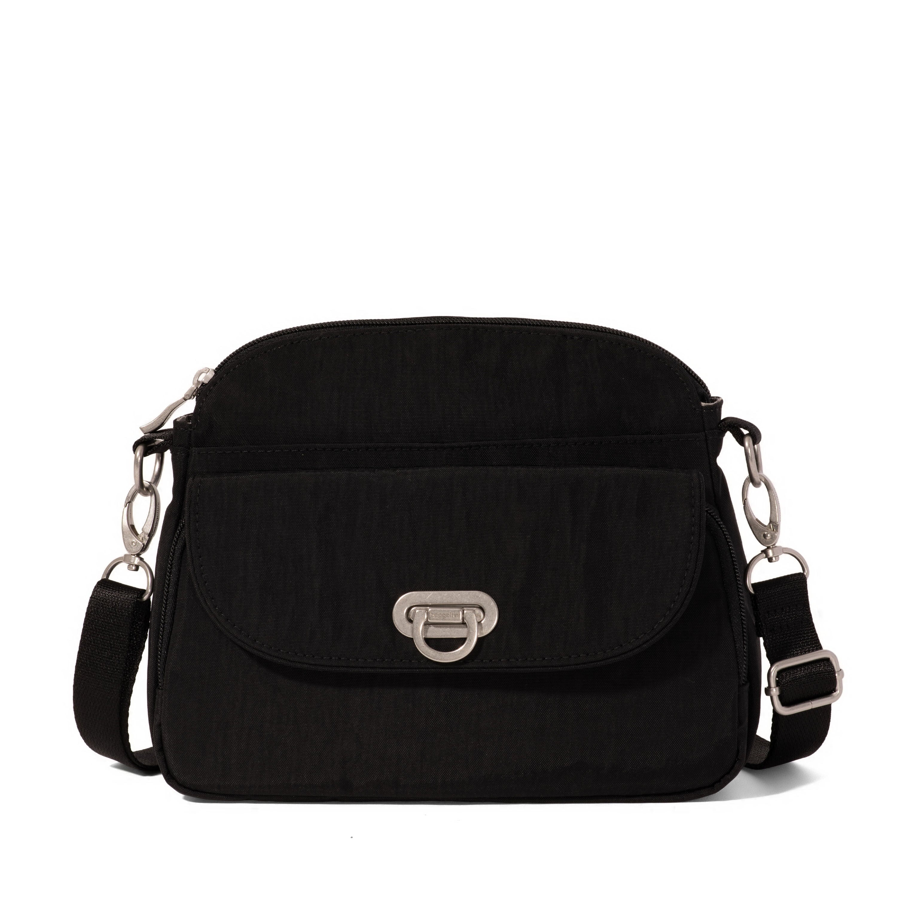 Baggallini Cross-Body Bag Black Baggallini Coastal Flip Lock Crossbody