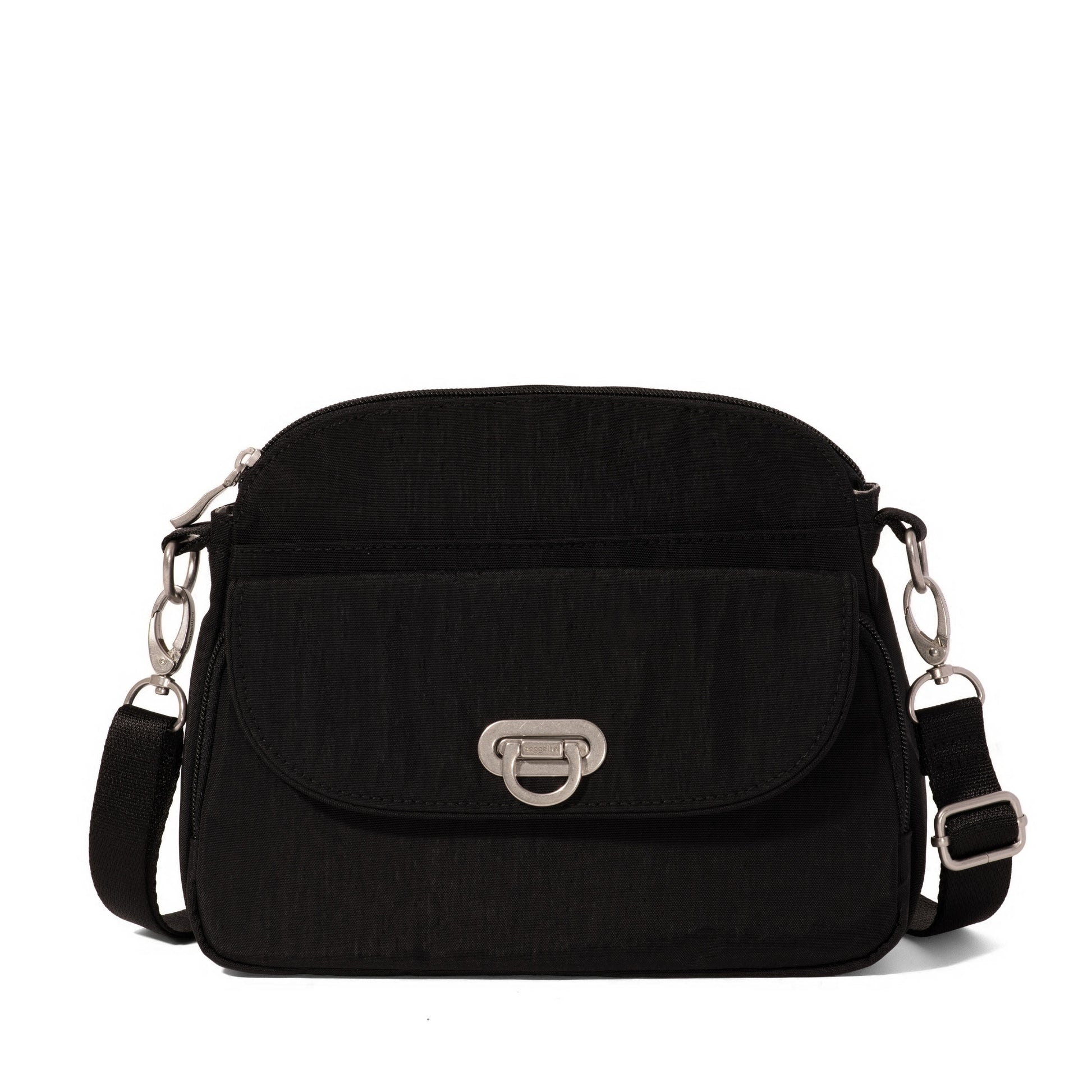 Baggallini Cross-Body Bag Black Baggallini Coastal Flip Lock Crossbody