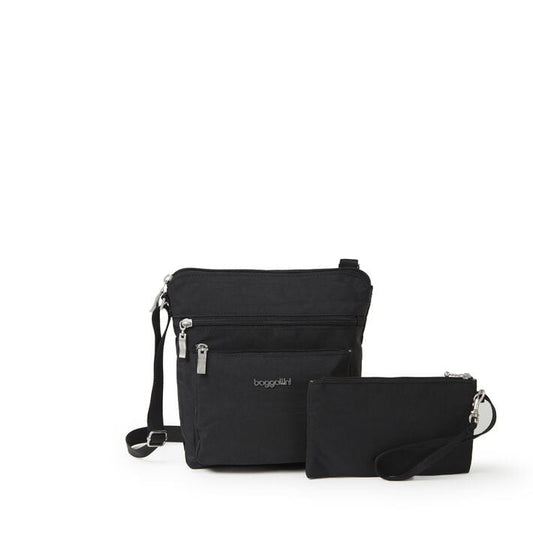 Baggallini Cross-Body Bag Black Baggallini Pocket Crossbody With RFID