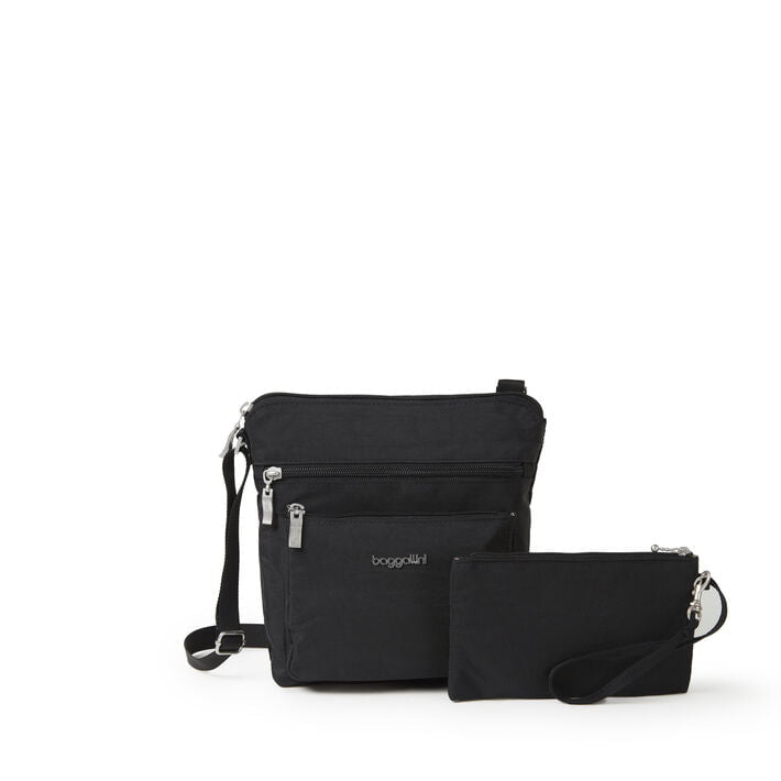 Baggallini Cross-Body Bag Black Baggallini Pocket Crossbody With RFID